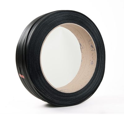 Omsnoeringsband, PP, zwart, 0,73 mm dik, 12 mm x 2.000 m, kern 406 mm-0