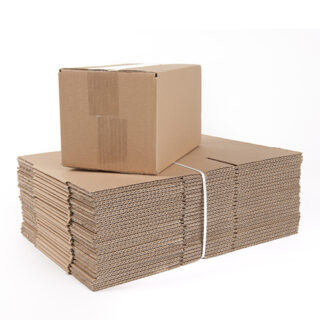 Amerikaanse vouwdozen, B-golf, bruin, 305 x 215 x 300 mm-503