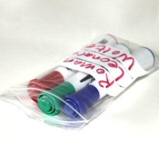 Gripzakken met schrijfvlak