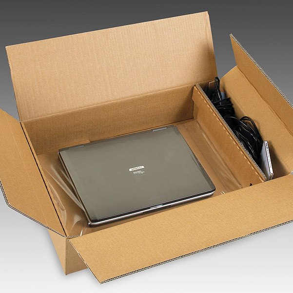 Laptopverpakking, laptopdoos, inclusief accessoire compartiment, 10 - 12 inch