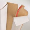 Brievenbusdoos, wit, 350 x 250 x 28 mm, incl. plakstrip-0