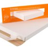 Brievenbusdoos, wit, 350 x 250 x 28 mm, incl. plakstrip-1108