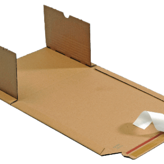 Boekverpakking, wikkelverpakking, bruin, 325 x 250 x 20-75 mm-0