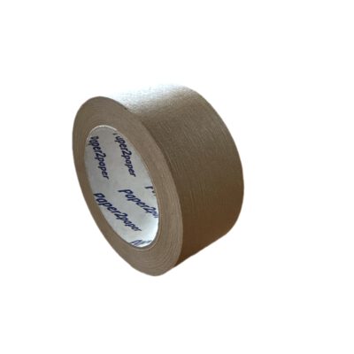 Tape, papier, zelfklevend, bruin, 50 mm x 50 m per rol, 24 rol per doos.