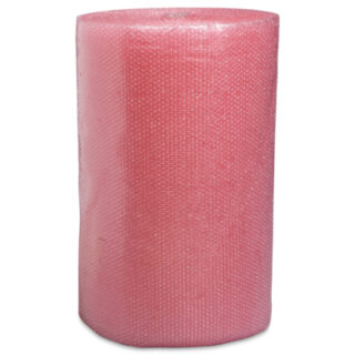 Luchtkussenfolie op rol – 80 my (100 cm × 100 m, antistatisch, rood)