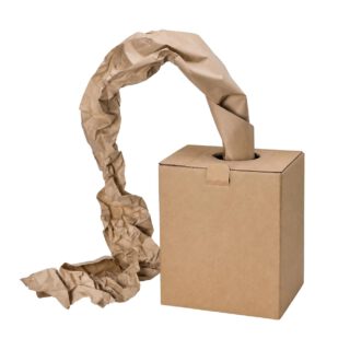 Opvulpapier op rol in doos – 70 grams (350 mm × 450 m, bruin)